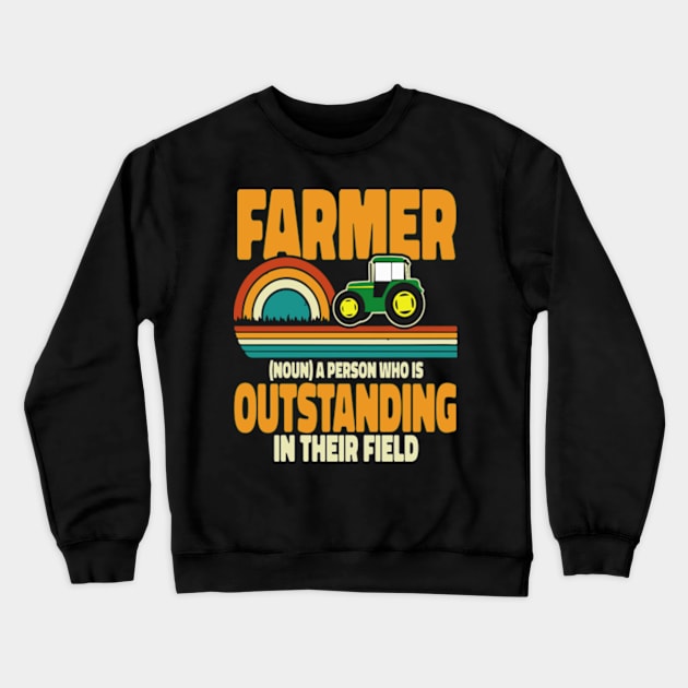 Farming Definition Crewneck Sweatshirt by David Brown